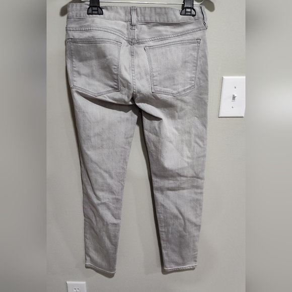 J. Crew Stretch Women's Toothpick Jeans, 5-Pocket, 98% Cotton, Gray, Size 25 - Picture 4 of 7